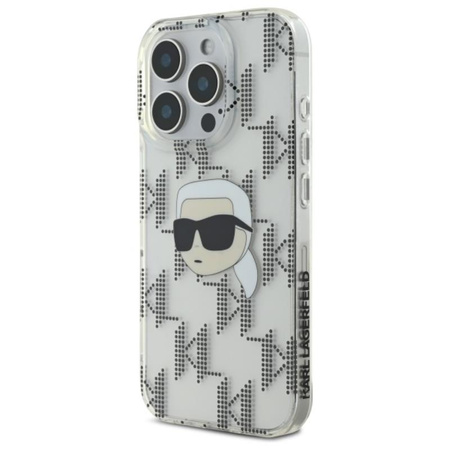 Karl Lagerfeld IML Karl Head Electroplated - Case for iPhone 16 Pro Max (transparent)