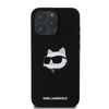 Karl Lagerfeld Silikon Choupette Kopf Druck MagSafe - iPhone 16 Pro Max Hülle (schwarz)