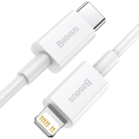 Baseus Superior Series - Kabel  połączeniowy USB-C do Lightning PD 20W 0,25m (biały)
