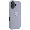 Guess Hot Stamp 4G minta háromszög fém logó - tok iPhone 16 (lila)
