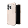 Speck Presidio2 Grip - Tasche für iPhone 15 Pro (Bleached Bone / Heirloom Gold / Hazel Brown)