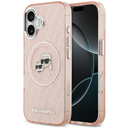 ETUI DO IPHONE 17 do MAGSAFE KARL LAGERFELD ORYGINALNE RÓŻOWE MODNE CASE