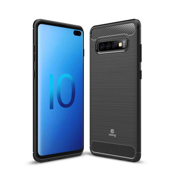 Crong Soft Armour Cover - Etui Samsung Galaxy S10+ (czarny)