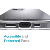 Speck Presidio Perfect-Clear with Glitter - Etui iPhone 13 z powłoką MICROBAN (Clear/Platinum Glitter)