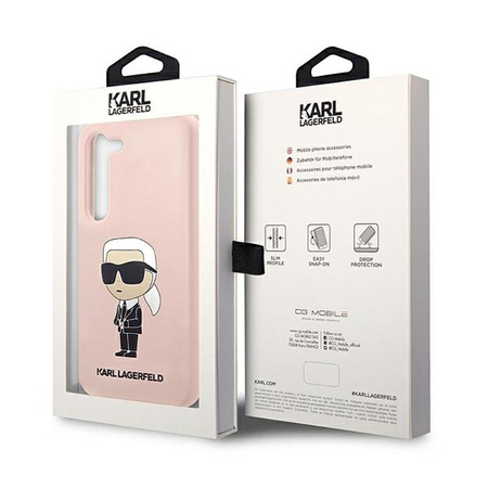 Karl Lagerfeld Silicone NFT Ikonik - Hülle für Samsung Galaxy S23 (Pink)