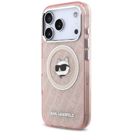 ETUI DO IPHONE 17 PRO MAX do MAGSAFE KARL LAGERFELD ORYGINALNE RÓŻOWE MODNE