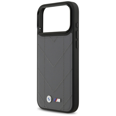 Prošívaný kryt BMW M s logem MagSafe pro iPhone 17 Pro Max (antracitový)