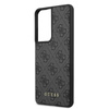 Guess 4G Metal Logo - Étui Samsung Galaxy S21 Ultra (gris)