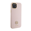Guess Silikon Logo Strass 4G - iPhone 15 Tasche (rosa)