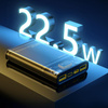 WEKOME WP-319 Vanguard Series - Power banka 10000 mAh Super nabíjení PD 20W + QC 22,5W (černá / průhledná)