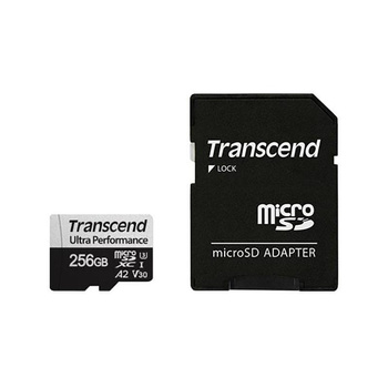 Transcend Memory Micro SDXC - 256 GB UHS-1 U3 V30 125/160 MB/s paměťová karta s adaptérem