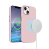 Crong Color Cover LUX Magnetic - pouzdro MagSafe pro iPhone 15 Plus (růžové)