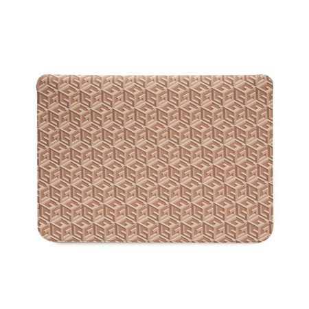 Guess GCube csíkos számítógépes tok - 16" notebook tok (barna)