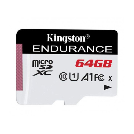 Kingston High Endurance microSDXC - Memóriakártya 64 GB A1 Class 10 UHS-I U1 95/30 MB/s