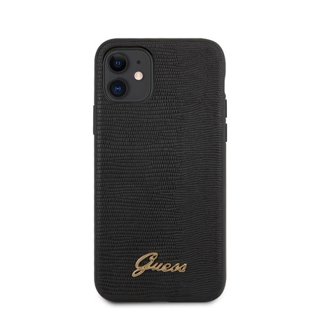 Guess Lizard Tasche - iPhone 11 Tasche (Schwarz)