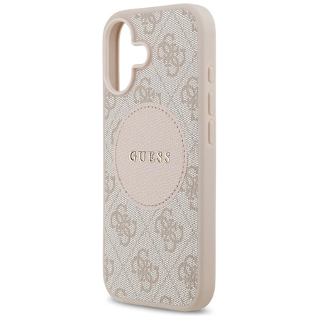 ETUI DO IPHONE 17 do MAGSAFE GUESS ORYGINALNE RÓŻOWE SKÓRZANE MODNE CASE