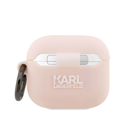 Karl Lagerfeld szilikon NFT Karl Head 3D - AirPods 3 tok (rózsaszín)