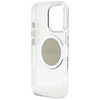 Guess IML Metal Coloured Circle Classic Logo MagSafe - pouzdro pro iPhone 16 Pro (šedé)