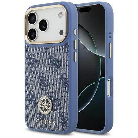 ETUI DO IPHONE 17 PRO do MAGSAFE GUESS NIEBIESKIE ORYGINALNE MODNE CASE