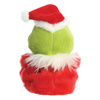 Grinch – Plyšová hračka / mazlíček sedící Grinch v kostýmu Santa Clause 13 cm z kolekce Palm Pals Eco-Friendly