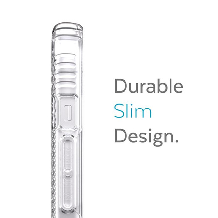 Speck Presidio Perfect-Clear with Grips - Coque pour iPhone 13 avec revêtement MICROBAN (transparent)