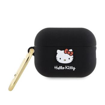 Hello Kitty Silicone 3D Kitty Head - Hülle für AirPods Pro 2 (schwarz)