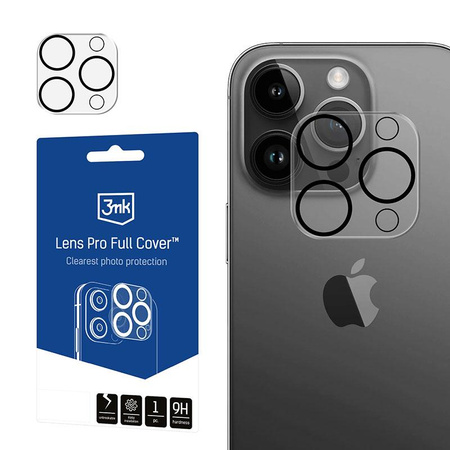 3mk Lens Pro Full Cover - sklo na objektiv fotoaparátu pro iPhone 15 Pro / 15 Pro Max