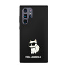 Karl Lagerfeld Silikon Choupette - Samsung Galaxy S24 Ultra Tasche (schwarz)