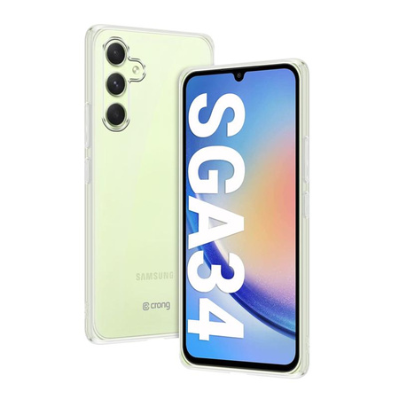 Crong Crystal Slim Cover - Samsung Galaxy A34 5G tok (átlátszó)