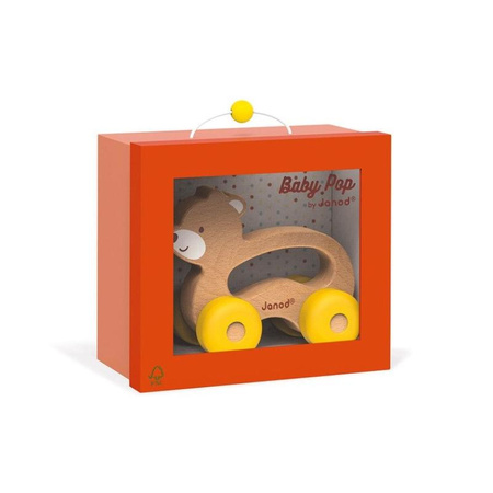 Janod - Baby Pop wooden vehicle teddy bear