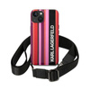 Karl Lagerfeld Color Stripes Strap - iPhone 14 Tasche (rosa)