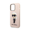 Karl Lagerfeld Silikon NFT Ikonik - Hülle für iPhone 14 Pro (Pink)