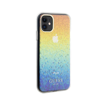 Guess IML Faceted Mirror Disco Iridescent - iPhone 11 Hülle (irisierend)