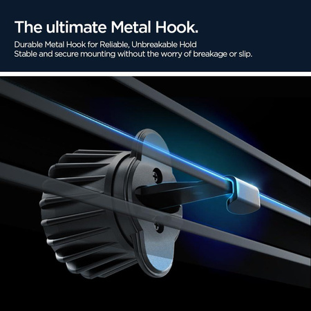 Uchwyt Samochodowy MagSafe do Telefonu Spigen MFT13 na Kratkę Deskę Czarny