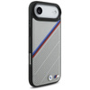 BMW M Tricolor Metal Logo MagSafe - iPhone Air Hülle (Grau)