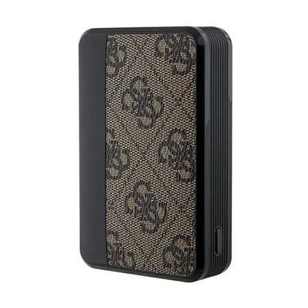 Guess 4G Leather Metal Logo - Power Bank 10000 mAh 18W (marron)