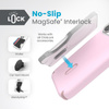 Speck Presidio2 Pro ClickLock & MagSafe - iPhone 15 Pro Case (Soft Lilac/Carnation Petal)