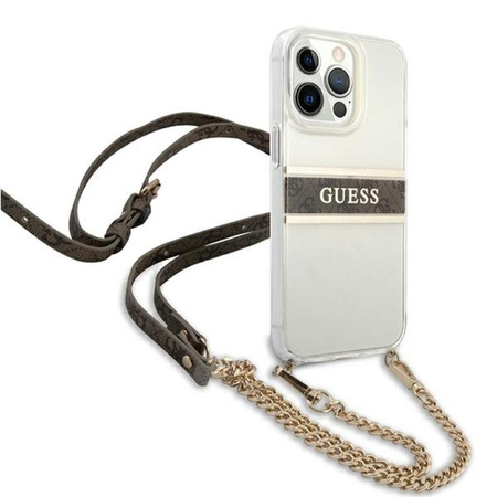 Guess 4G Gold Stripe Crossbody - iPhone 13 Pro Tasche