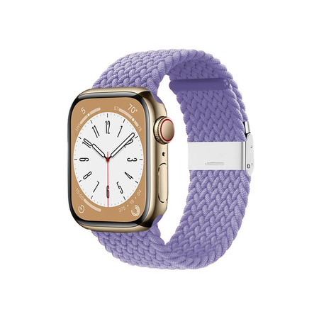 Crong Wave Band - Bracelet tressé pour Apple Watch 38/40/41/42 mm (violet)