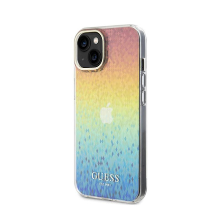Guess IML Faceted Mirror Disco Iridescent - Schutzhülle für iPhone 15 (Iridescent)