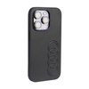 Audi Synthetic Leather - Coque pour iPhone 14 Pro (Noir)