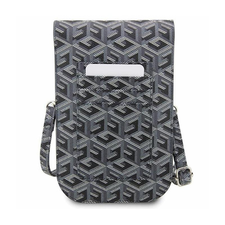 Guess GCube Stripe Phone Bag - táska okostelefon rekesszel (fekete)