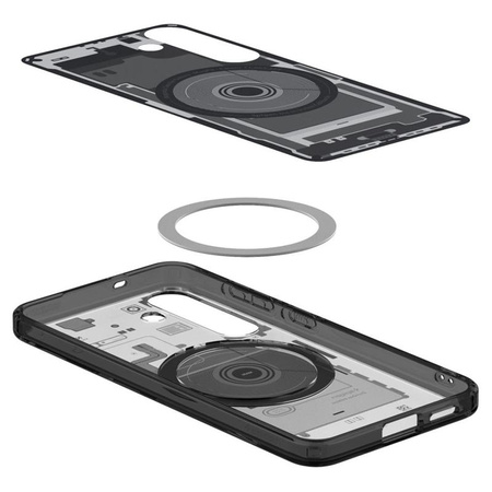Spigen Ultra Hybrid MagSafe - étui pour Samsung Galaxy S25 (Zero One Black)