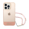 Guess Translucent Pearl Strap - Hülle für iPhone 14 Pro Max (Pink)