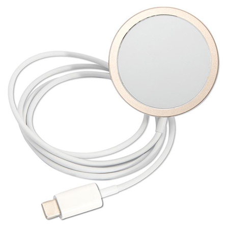 Guess Bundle Pack MagSafe IML Marble - MagSafe iPhone 14 case + charger set (black/gold)