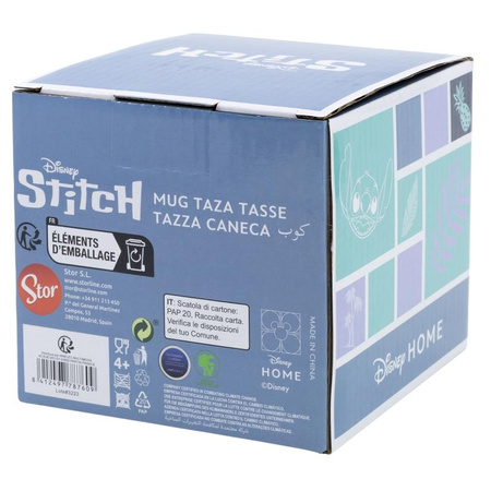 Disney Stitch - Tasse en céramique 3D dans un coffret cadeau de la collection Ananas 325 ml