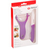 Alpina - Peeler + vegetable knife set (Purple)
