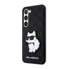 Karl Lagerfeld NFT Saffiano Monogram Choupette - Hülle für Samsung Galaxy S23+ (Schwarz)