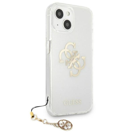 Guess 4G Big Logo Charm Gold- iPhone 13 Etui (Gold Charms)