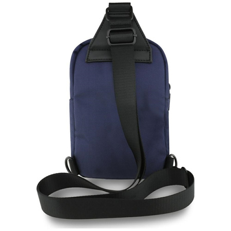 BMW nylonová kapsa a kovové logo - crossbody kabelka na telefon (tmavě modrá)